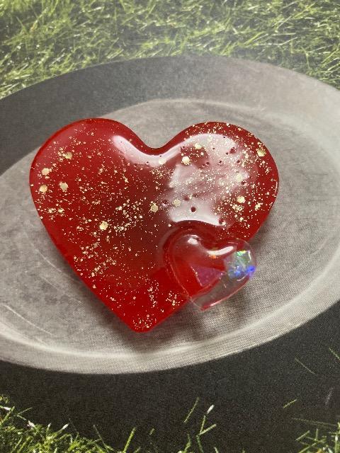 ハンドメイド レジン ハート マグネット < 女性ファッション  ハンドメイド レジン ハート マグネット  < 女性ファッションの