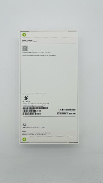 ���J�� iPhone 17 Pro Max 512 GB SIM�t���[ �{�� �� �Ɠd/AV�� 