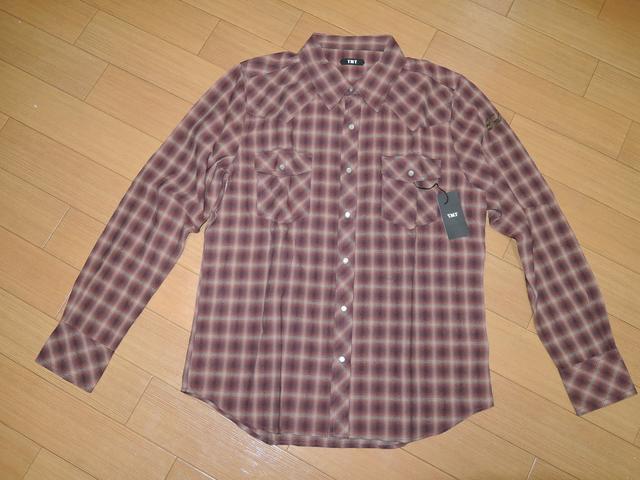 新品TMTウエスタンチェックシャツL赤茶系F16定価23000円 < ブランド 新品TMTウエスタンチェックシャツL赤茶系F16定価23000円 < ブランドの