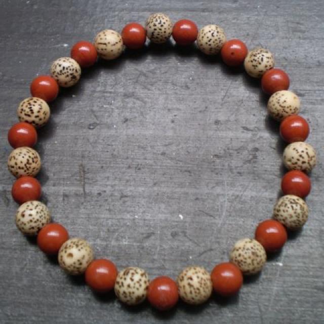 星月菩提樹xレッドジャスパーブレスレット < 女性アクセサリー/時計 星月菩提樹xレッドジャスパーブレスレット < 女性アクセサリー/時計の