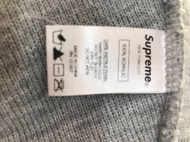 SUPREME シュプリーム BEANIE ビーニー ヘザーグレー ニット帽 < ブランド  SUPREME シュプリーム BEANIE ビーニー ヘザーグレー ニット帽 < ブランドの