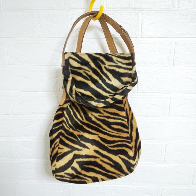 dans le sac★ゼブラ柄アクセサリーポーチbag(ミニbag付)2点★中古品 < 女性ファッション  dans le sac★ゼブラ柄アクセサリーポーチbag(ミニbag付)2点★中古品 < 女性ファッションの