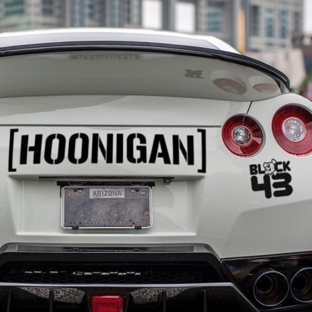 ビックサイズHOONIGANステッカー黒 フー二ガンステッカー USAドリフト < 自動車/バイク ビックサイズHOONIGANステッカー黒 フー二ガンステッカー USAドリフト < 自動車/バイク