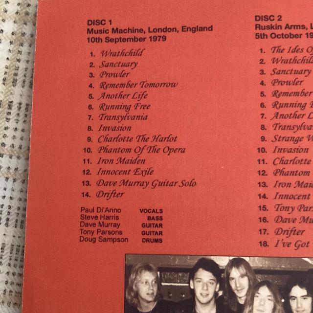 A 2gCD@Iron Maiden / 1979 Collection ACAECf@wB^  ^gObY 