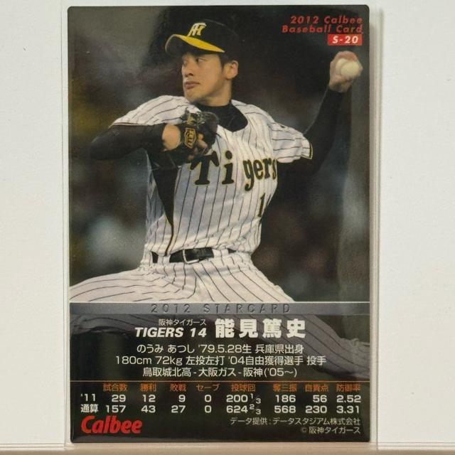 【金箔サインカード55】 能見篤史 プロ野球チップス 2012 阪神タイガース < トレーディングカード 【金箔サインカード55】 能見篤史 プロ野球チップス 2012 阪神タイガース < トレーディングカードの