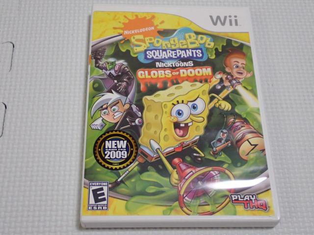 WiiSPONGEBOB SQUAREPANTS GLOBS OF DOOM CO kĔ   Q[{/\tg 