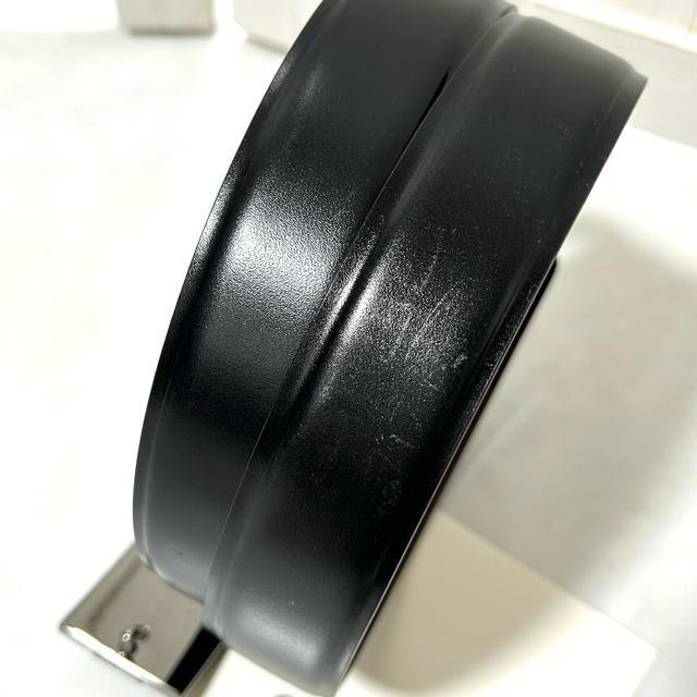 未使用 GUCCI グッチ 本革 レザー ベルト ブラック/ボルドー < ブランド  未使用 GUCCI グッチ 本革 レザー ベルト ブラック/ボルドー < ブランドの