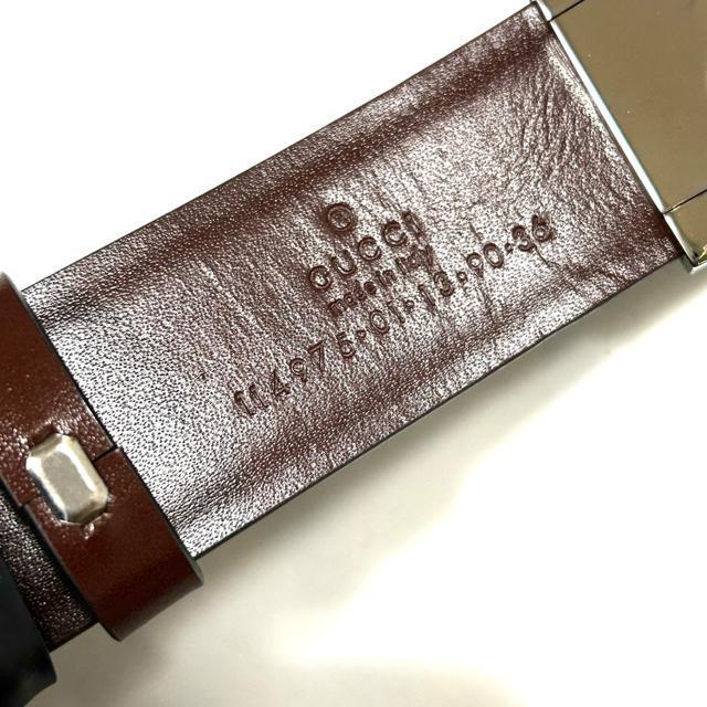 未使用 GUCCI グッチ 本革 レザー ベルト ブラック/ボルドー < ブランド  未使用 GUCCI グッチ 本革 レザー ベルト ブラック/ボルドー < ブランドの