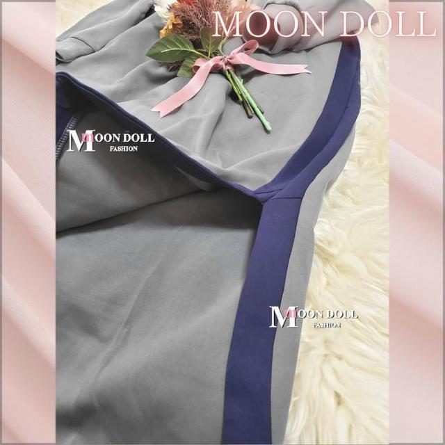 〜3L4L*バイカラーパイピングデザインフード付ワ < 女性ファッション 〜3L4L*バイカラーパイピングデザインフード付ワ < 女性ファッションの