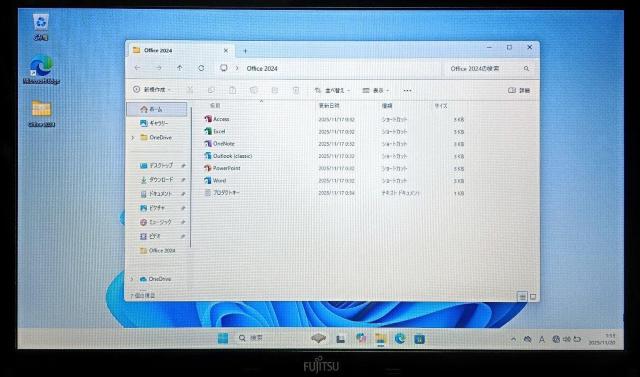 FUJITSU LIFEBOOK Corei7 8GB SSD256GB Windows11 Office2024  PC{/Ӌ@ 