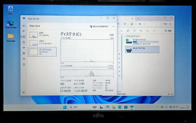 FUJITSU LIFEBOOK Corei7 8GB SSD256GB Windows11 Office2024  PC{/Ӌ@ 