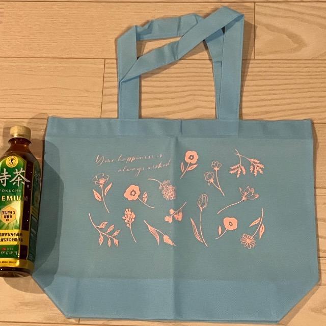 花柄 エコバッグ ゼクシィオリジナルトートバッグ 水色 不織布 ゼクシィ トート < 女性ファッション 花柄 エコバッグ ゼクシィオリジナルトートバッグ 水色 不織布 ゼクシィ トート < 女性ファッションの