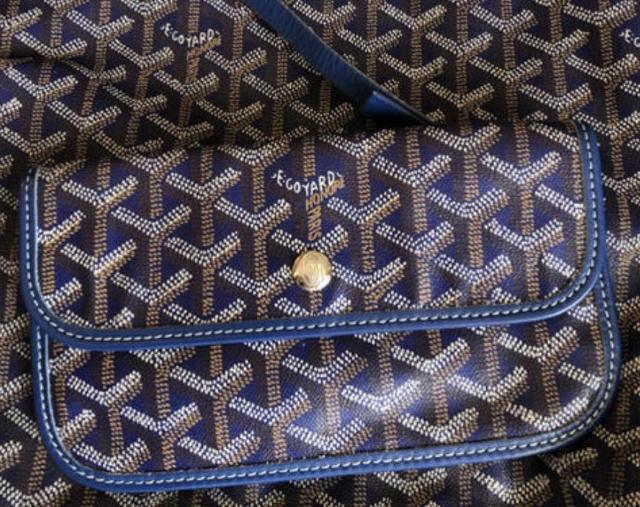 �S���[�� GOYARD �T�����CGM �g�[�g�o�b�O �|�[�`2�_ �l�C�r�[ �� �u�����h�� 