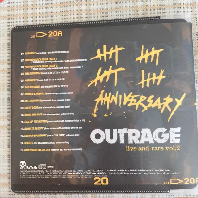 入手困難! OUTRAGE / live and rare vol.2 アウトレイジ ジャパメタ スラッシュ・メタル < タレントグッズ  入手困難! OUTRAGE / live and rare vol.2 アウトレイジ ジャパメタ スラッシュ・メタル < タレントグッズの
