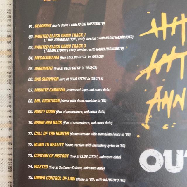 入手困難! OUTRAGE / live and rare vol.2 アウトレイジ ジャパメタ スラッシュ・メタル < タレントグッズ  入手困難! OUTRAGE / live and rare vol.2 アウトレイジ ジャパメタ スラッシュ・メタル < タレントグッズの