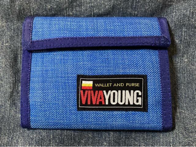 viva young 財布 ウォレット バリバリ マジックテープ ブルー 青 昭和レトロ メンズ レディース < 男性ファッション  viva young 財布 ウォレット バリバリ マジックテープ ブルー 青 昭和レトロ メンズ レディース  < 男性ファッションの