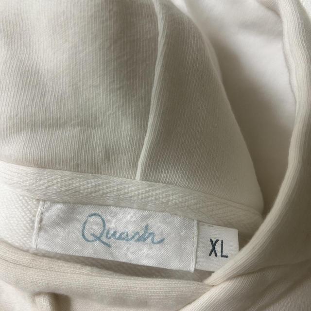 【美品】Quash 白パーカー 綿100%/ユニセックスXL/万能アイテム < 男性ファッション 【美品】Quash 白パーカー 綿100%/ユニセックスXL/万能アイテム < 男性ファッションの