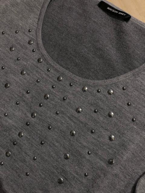 メイソングレイ ニットワンピース 胸元スタッズ飾り ウール混素材 < 女性ファッション メイソングレイ ニットワンピース 胸元スタッズ飾り ウール混素材 < 女性ファッションの