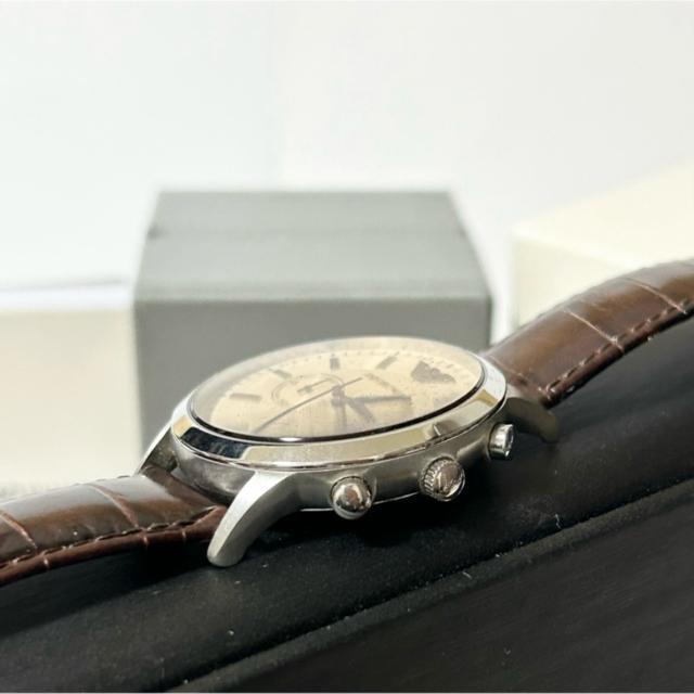 美品 EMPORIO ARMANI アルマーニ メンズ 腕時計 AR-2433 QZ クロノグラフ 稼働確認済み < ブランド 美品 EMPORIO ARMANI アルマーニ メンズ 腕時計 AR-2433 QZ クロノグラフ 稼働確認済み < ブランドの