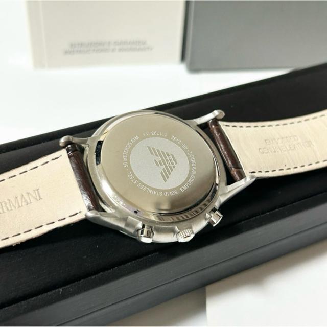 美品 EMPORIO ARMANI アルマーニ メンズ 腕時計 AR-2433 QZ クロノグラフ 稼働確認済み < ブランド 美品 EMPORIO ARMANI アルマーニ メンズ 腕時計 AR-2433 QZ クロノグラフ 稼働確認済み < ブランドの