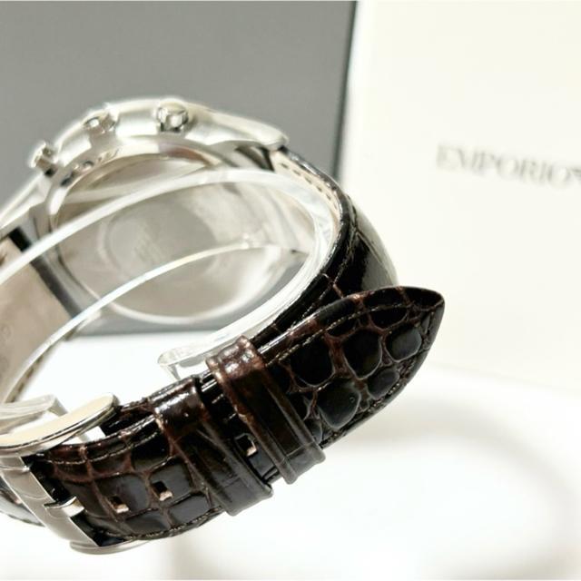 美品 EMPORIO ARMANI アルマーニ メンズ 腕時計 AR-2433 QZ クロノグラフ 稼働確認済み < ブランド 美品 EMPORIO ARMANI アルマーニ メンズ 腕時計 AR-2433 QZ クロノグラフ 稼働確認済み < ブランドの