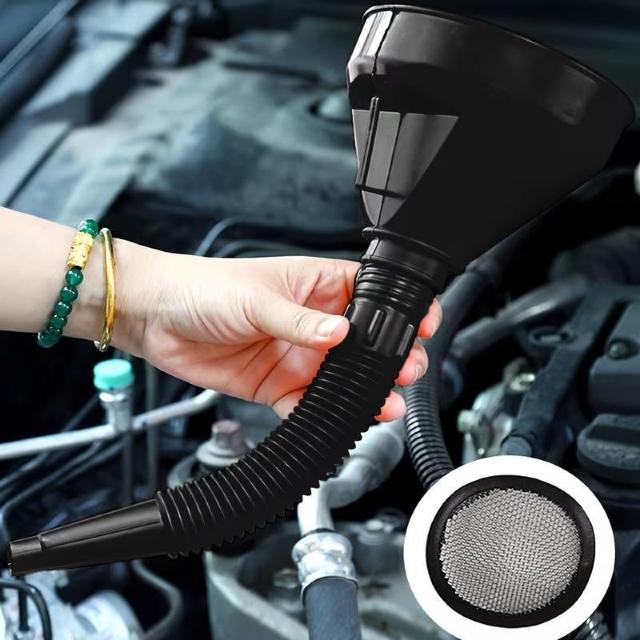 爆ヤス価格490円★大型オイルファンネル(フィルター付き)、長い注ぎ口、自動車用ブラックファンネル、オイル/ガソリンのろ過に最適 < 自動車/バイク 爆ヤス価格490円★大型オイルファンネル(フィルター付き)、長い注ぎ口、自動車用ブラックファンネル、オイル/ガソリンのろ過に最適 < 自動車/バイク