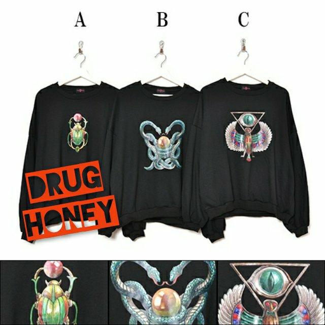 【DrugHoney】「神話」モチーフプルオーバー/Cイーグル < 男性ファッション  【DrugHoney】「神話」モチーフプルオーバー/Cイーグル  < 男性ファッションの