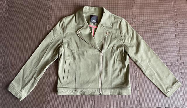 しまむら HK WORKS LONDON ストレッチ ライダースジャケット カーキ L 美品 レディース アベイル < 女性ファッション  しまむら HK WORKS LONDON ストレッチ ライダースジャケット カーキ L 美品 レディース アベイル < 女性ファッションの