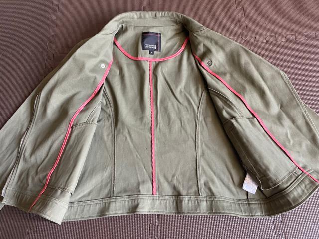 しまむら HK WORKS LONDON ストレッチ ライダースジャケット カーキ L 美品 レディース アベイル < 女性ファッション  しまむら HK WORKS LONDON ストレッチ ライダースジャケット カーキ L 美品 レディース アベイル < 女性ファッションの
