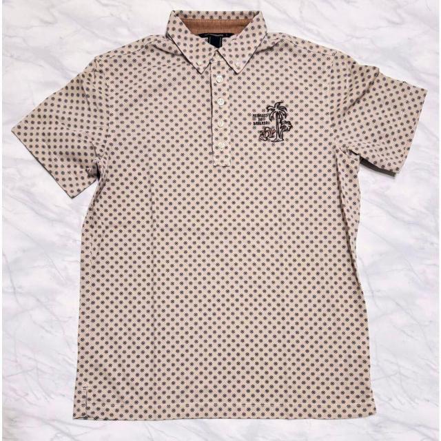 ゾーイZOY メンズポロシャツ ヤシの木ベージュ#2 < レジャー/スポーツ ゾーイZOY メンズポロシャツ ヤシの木ベージュ#2 < レジャー/スポーツの