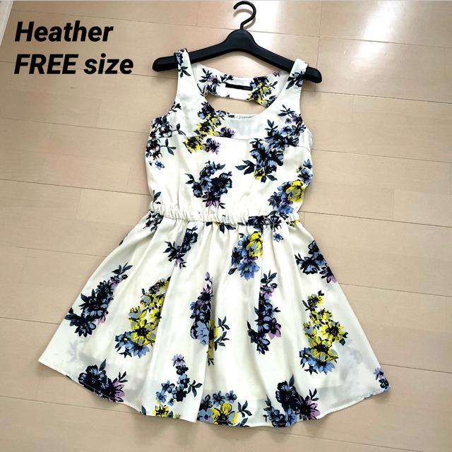 Heather 花柄ワンピース ノースリーブミニワンピース < ブランド  Heather 花柄ワンピース ノースリーブミニワンピース  < ブランドの
