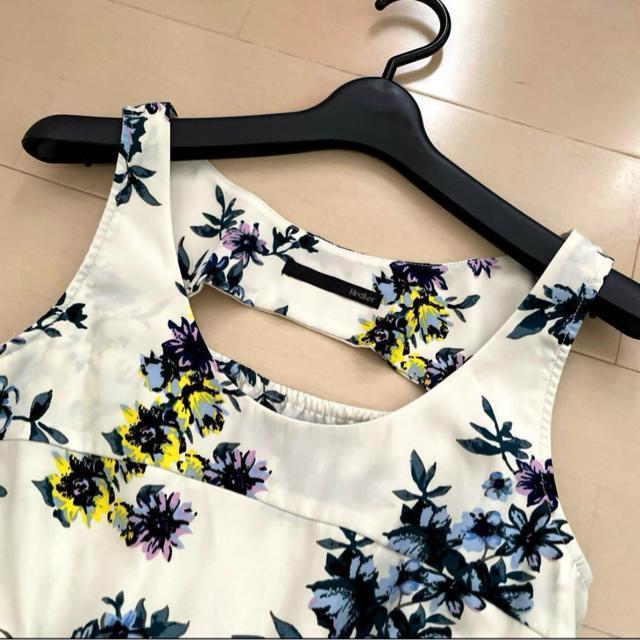 Heather 花柄ワンピース ノースリーブミニワンピース < ブランド  Heather 花柄ワンピース ノースリーブミニワンピース < ブランドの