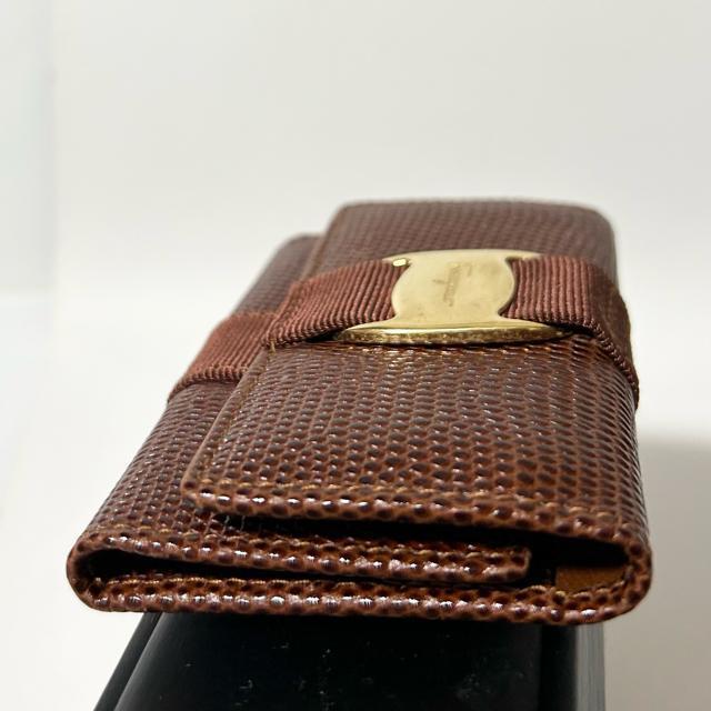 美品 Salvatore Ferragamo フェラガモ ヴァラ リザード型押しレザー 6連 キーケース < ブランド 美品 Salvatore Ferragamo フェラガモ ヴァラ リザード型押しレザー 6連 キーケース < ブランドの