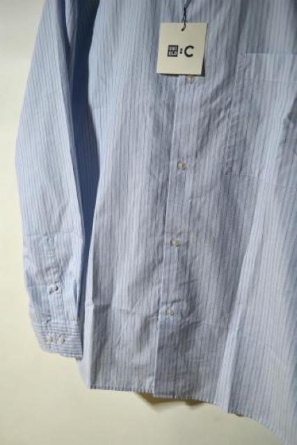 新品 UNIQLO C ユニクロC ブロードオーバーサイズシャツ ストライプ 長袖 ブルー XL メンズ キレイ目 未使用 即決 < ブランド 新品 UNIQLO C ユニクロC ブロードオーバーサイズシャツ ストライプ 長袖 ブルー XL メンズ キレイ目 未使用 即決 < ブランドの