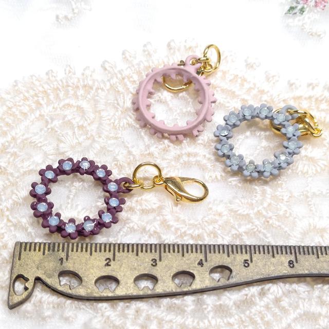 ハンドメイド☆ファスナーチャーム☆リースチャーム☆3個セット < 女性ファッション ハンドメイド☆ファスナーチャーム☆リースチャーム☆3個セット < 女性ファッションの