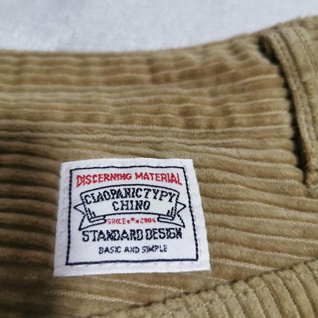 CIAOPANIC TIPY コーデュロイパンツ テーパード ベージュ < ブランド CIAOPANIC TIPY コーデュロイパンツ テーパード ベージュ < ブランドの