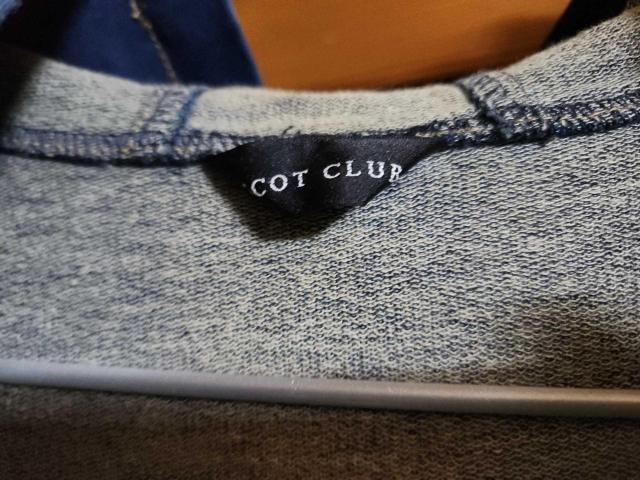 美品 SCOT CLUB デニム調 フード付きロングワンピース 9号 < ブランド 美品 SCOT CLUB デニム調 フード付きロングワンピース 9号 < ブランドの