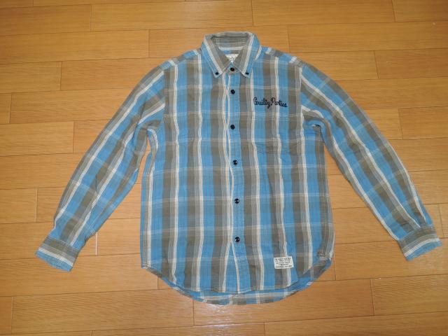 ワコマリア WACKO MARIA チェックシャツ S 青系 ネル 刺繍 < ブランド  ワコマリア WACKO MARIA チェックシャツ S 青系 ネル 刺繍  < ブランドの