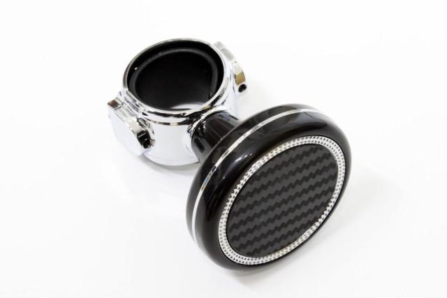 ハンドルスピンナーtype5 カーボン調Xブラック+クロムメッキ < 自動車/バイク ハンドルスピンナーtype5 カーボン調Xブラック+クロムメッキ < 自動車/バイク