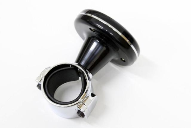 ハンドルスピンナーtype5 カーボン調Xブラック+クロムメッキ < 自動車/バイク ハンドルスピンナーtype5 カーボン調Xブラック+クロムメッキ < 自動車/バイク