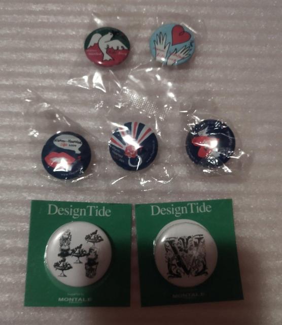 Flags缶バッチ Tokyo Desighn Tideアルファベット缶バッチ < 女性アクセサリー/時計  Flags缶バッチ Tokyo Desighn Tideアルファベット缶バッチ  < 女性アクセサリー/時計の