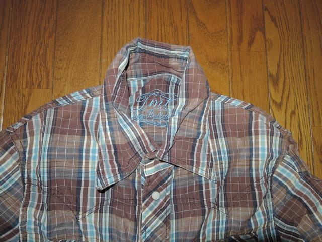 TMT ウエスタン チェックシャツ S 薄手 長袖シャツ ティーエムティー < ブランド  TMT ウエスタン チェックシャツ S 薄手 長袖シャツ ティーエムティー < ブランドの