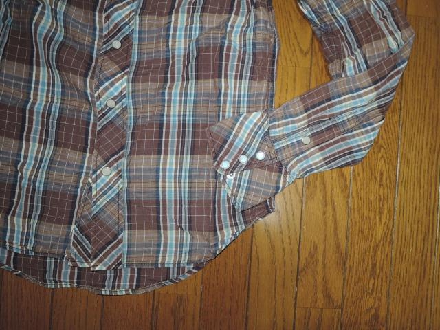 TMT ウエスタン チェックシャツ S 薄手 長袖シャツ ティーエムティー < ブランド  TMT ウエスタン チェックシャツ S 薄手 長袖シャツ ティーエムティー < ブランドの