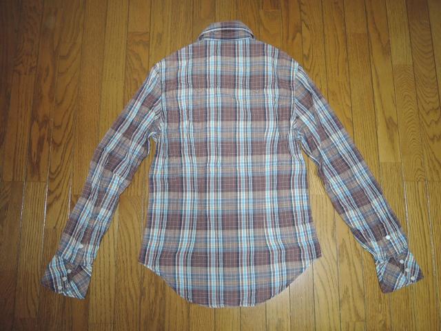 TMT ウエスタン チェックシャツ S 薄手 長袖シャツ ティーエムティー < ブランド  TMT ウエスタン チェックシャツ S 薄手 長袖シャツ ティーエムティー < ブランドの