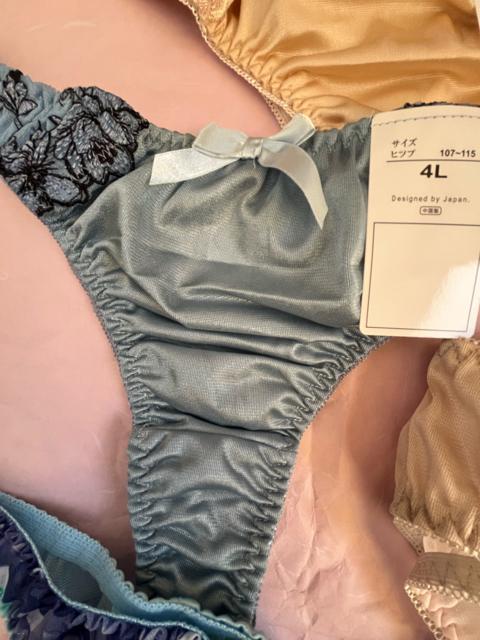 4Lサイズ!5枚セット!光沢ツルツル素材!シフォン使いあり!高貴品格!色とりどり!エレガント!Tバックショーツ!No.リボン < 女性ファッション  4Lサイズ!5枚セット!光沢ツルツル素材!シフォン使いあり!高貴品格!色とりどり!エレガント!Tバックショーツ!No.リボン < 女性ファッションの