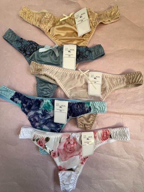 4Lサイズ!5枚セット!光沢ツルツル素材!シフォン使いあり!高貴品格!色とりどり!エレガント!Tバックショーツ!No.リボン < 女性ファッション  4Lサイズ!5枚セット!光沢ツルツル素材!シフォン使いあり!高貴品格!色とりどり!エレガント!Tバックショーツ!No.リボン < 女性ファッションの