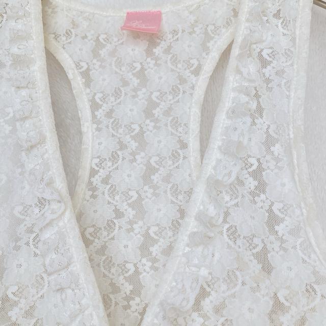 総レース オフホワイト ノースリ ベスト ジレ M チュールレース トップス N2m < ブランド 総レース オフホワイト ノースリ ベスト ジレ M チュールレース トップス N2m < ブランドの