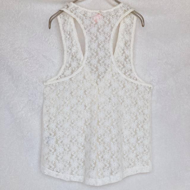 総レース オフホワイト ノースリ ベスト ジレ M チュールレース トップス N2m < ブランド 総レース オフホワイト ノースリ ベスト ジレ M チュールレース トップス N2m < ブランドの