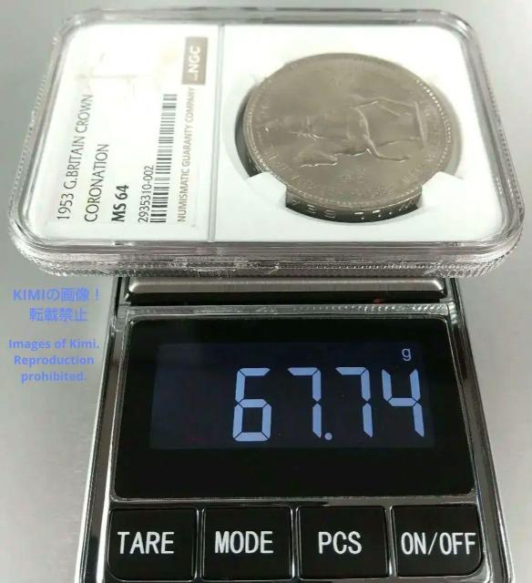 5VO d 1953 GUxX2 Պ NGC MS64 RC 5 Shillings Elizabeth II C  zr[ 