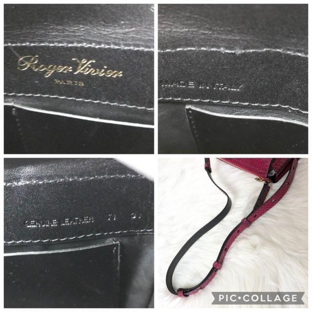 【未使用級】ロジェヴィヴィエ ショルダーバッグ セミショルダー パイソン ゴールド金具 < 女性ファッション  【未使用級】ロジェヴィヴィエ ショルダーバッグ セミショルダー パイソン ゴールド金具 < 女性ファッションの